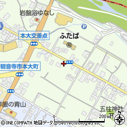 香川県観音寺市本大町1496周辺の地図