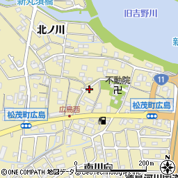 徳島県板野郡松茂町広島宮ノ後周辺の地図