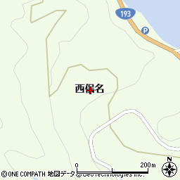 徳島県美馬市脇町西俣名周辺の地図
