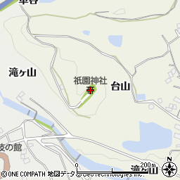 祇園神社周辺の地図