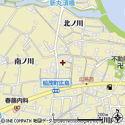 徳島県板野郡松茂町広島古屋敷11周辺の地図