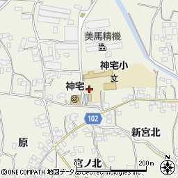 徳島県板野郡上板町神宅喜来周辺の地図
