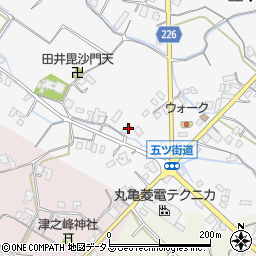 香川県三豊市豊中町上高野57周辺の地図