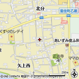 徳島県板野郡藍住町矢上北分周辺の地図