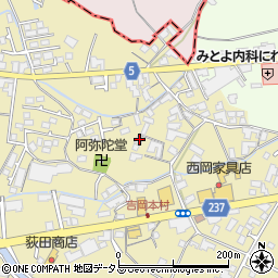 香川県観音寺市吉岡町822周辺の地図