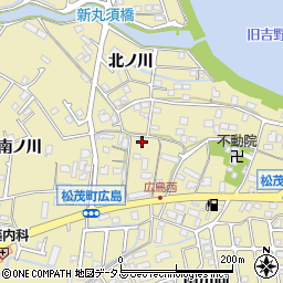 徳島県板野郡松茂町広島古屋敷7周辺の地図