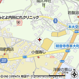 香川県観音寺市本大町1618周辺の地図