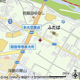 香川県観音寺市本大町1493周辺の地図