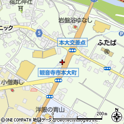 香川県観音寺市本大町1589周辺の地図