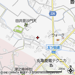 香川県三豊市豊中町上高野58周辺の地図