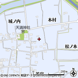 徳島県板野郡板野町古城本村周辺の地図