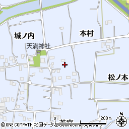 徳島県板野町（板野郡）古城（本村）周辺の地図