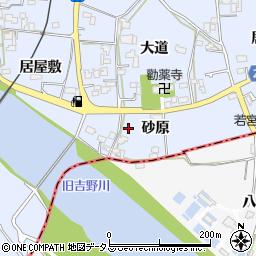 徳島県鳴門市大麻町市場砂原17周辺の地図