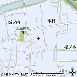 徳島県板野郡板野町古城本村21周辺の地図
