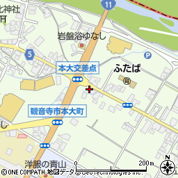 香川県観音寺市本大町1640周辺の地図