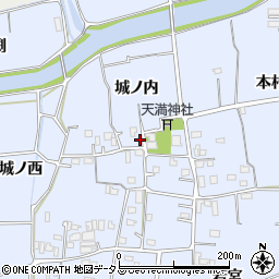 徳島県板野郡板野町古城城ノ内周辺の地図