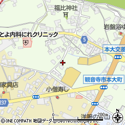 香川県観音寺市本大町1620周辺の地図