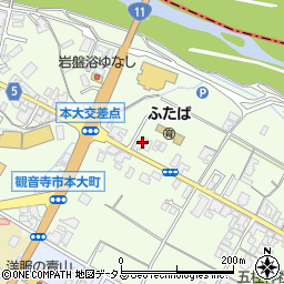 香川県観音寺市本大町1488周辺の地図