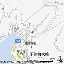 和歌山県海南市下津町大崎周辺の地図