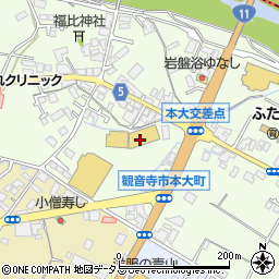 香川県観音寺市本大町1626周辺の地図