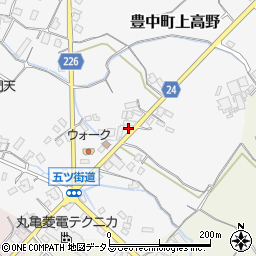 香川県三豊市豊中町上高野149周辺の地図