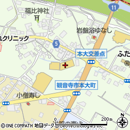 香川県観音寺市本大町1625周辺の地図