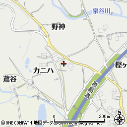 徳島県上板町（板野郡）泉谷（カニハ）周辺の地図