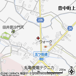 香川県三豊市豊中町上高野191周辺の地図