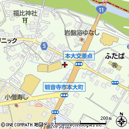 カレーハウスＣｏＣｏ壱番屋観音寺本大町店周辺の地図