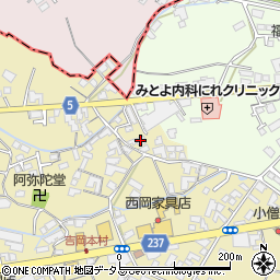 香川県観音寺市吉岡町792周辺の地図