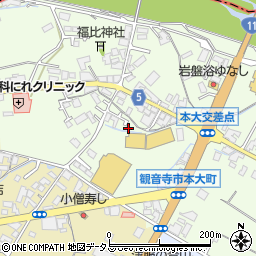 香川県観音寺市本大町1708周辺の地図