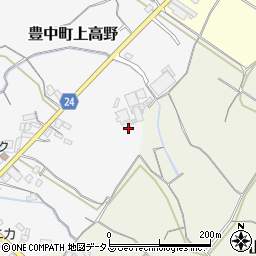 香川県三豊市豊中町上高野175周辺の地図