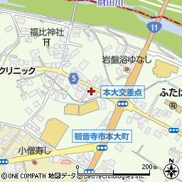 香川県観音寺市本大町1698周辺の地図