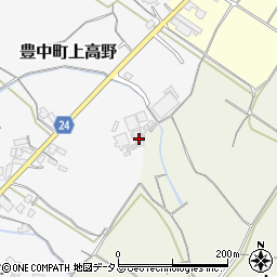 香川県三豊市豊中町上高野177周辺の地図