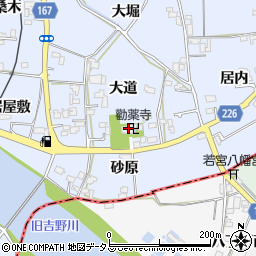 勧薬寺周辺の地図