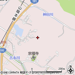 山口県下関市豊浦町大字吉永周辺の地図