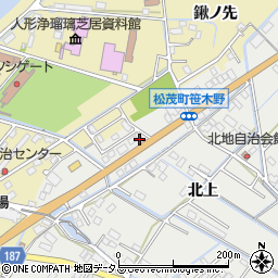 山丸昭月堂松茂店周辺の地図