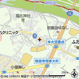 香川県観音寺市本大町1701-1周辺の地図