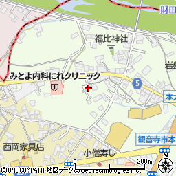 香川県観音寺市本大町1713-2周辺の地図