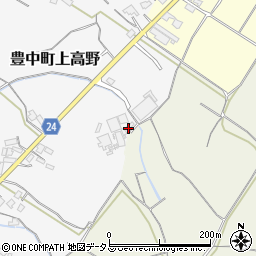 香川県三豊市豊中町上高野330周辺の地図