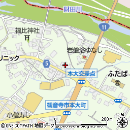 香川県観音寺市本大町1696周辺の地図