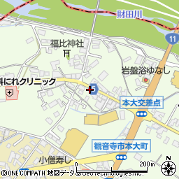 香川県観音寺市本大町1707周辺の地図