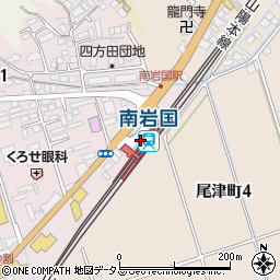 南岩国駅周辺の地図