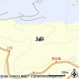 和歌山県海南市上谷周辺の地図