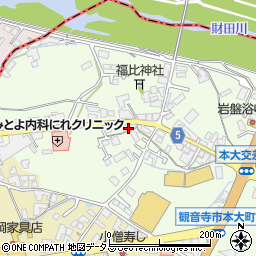 香川県観音寺市本大町1717周辺の地図
