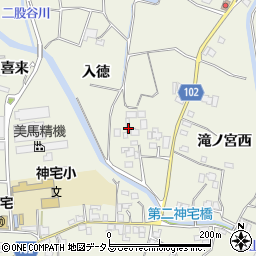 徳島県板野郡上板町神宅入徳周辺の地図