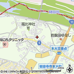 香川県観音寺市本大町1703周辺の地図