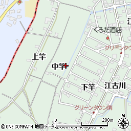 徳島県板野郡北島町新喜来中竿周辺の地図