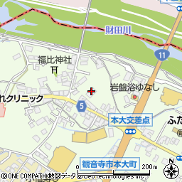 讃岐リース株式会社　観音寺営業所周辺の地図