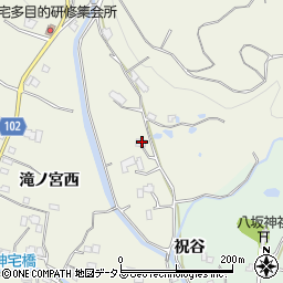 徳島県板野郡上板町神宅東山周辺の地図